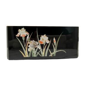 Vintage Crown Iris OTAGIRL Japan Notepad Holder and Pen Holder